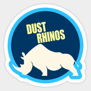 Dust Rhinos Blue Moon Sticker